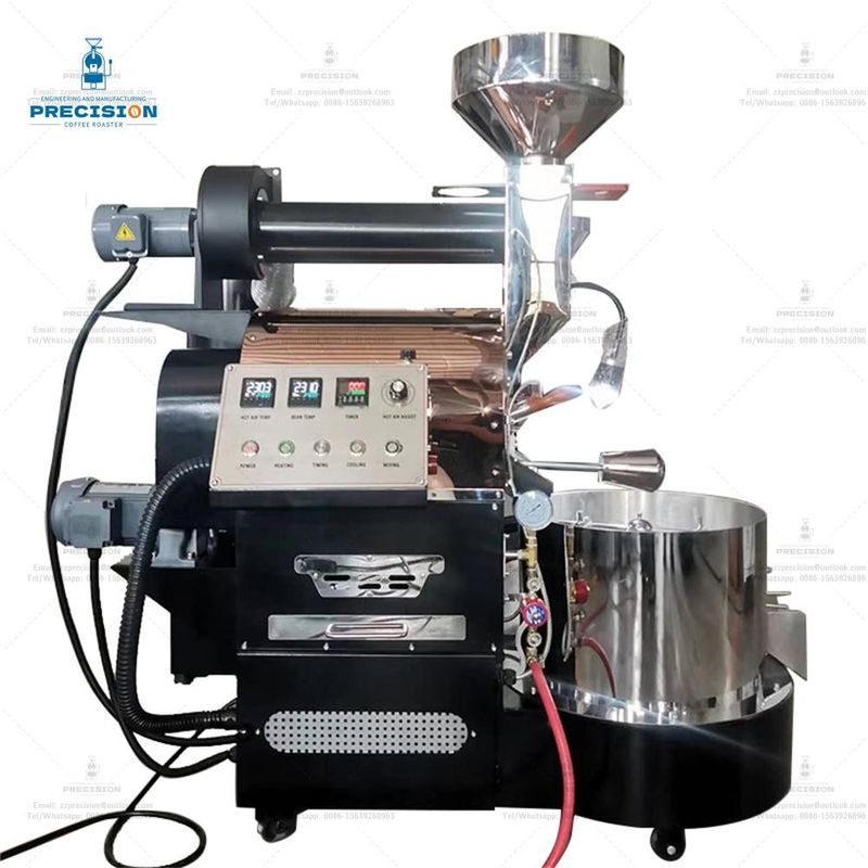 Cast Iron 커피 로스터 10kg 12kg 15kg 큰 스테인레스 스틸 드럼 상업용 산업 커피 로스터 기계