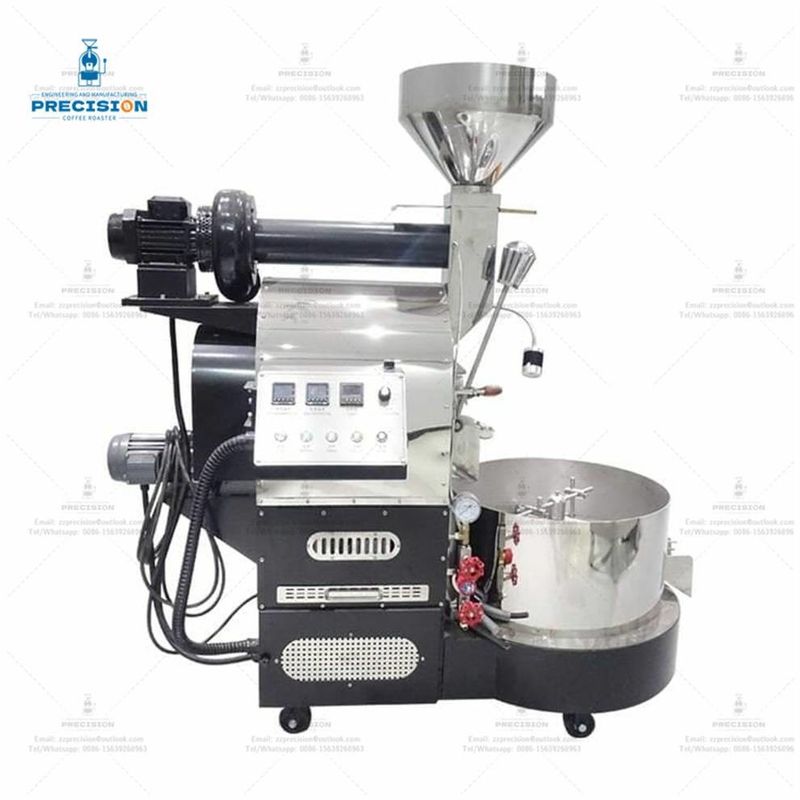 200W 3kg 커피 로스터 열 저항성 이중 층 316 식품 등급 스테인리스 스틸 드럼
